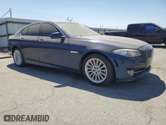 2013 BMW 5 Series 535i with VIN WBAFR7C56DC827227, listed as a Copart auction lot 50571785 with 104,128 mi miles and Clean Title. Bid and sale history available at DreamBid. Image 4.