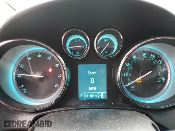 2016 Buick Verano Group with VIN 1G4PS5SK1G4153585, listed as a Copart auction lot 47971395 with 131,481 mi miles and Clean title. Bid and sale history available at DreamBid. Image 9.