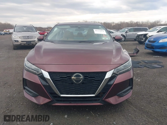 2020 Nissan Sentra SV with VIN 3N1AB8CV3LY253041, listed as a IAAI auction lot 41533870 with 117,212 mi miles. Bid and sale history available at carsss.com. Image 12.