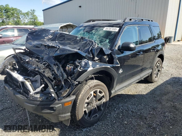 2024 Ford Bronco Sport Outer Banks with VIN 3FMCR9C62RRE92711, listed as a Copart auction lot 55787445 with Not provided miles and Salvage title. Bid and sale history available at DreamBid. Image 1.