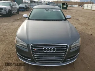 2014 Audi S8 with VIN WAUD2AFD0EN004276, listed as a Copart auction lot 84503204 with 58,919 mi miles and Salvage Title. Bid and sale history available at carsss.com. Image 5.