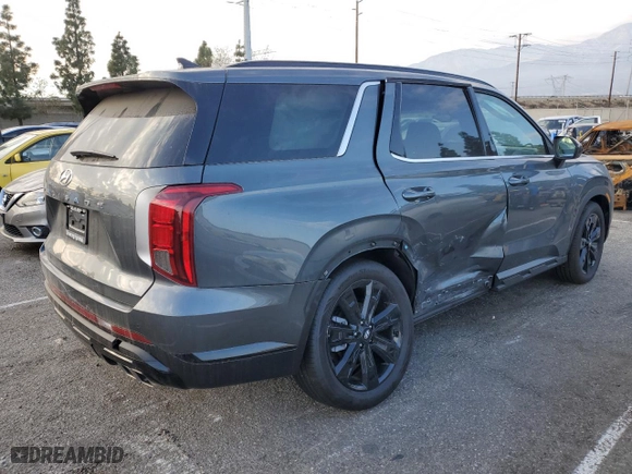 2024 Hyundai Palisade XRT with VIN KM8R34GE2RU795609, listed as a Copart auction lot 43749475 with 20 mi miles and Salvage Title. Bid and sale history available at carsss.com. Image 3.