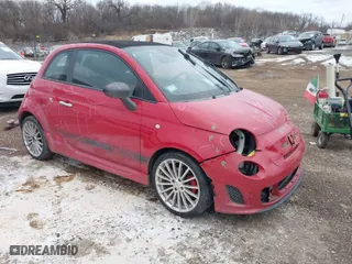 2013 FIAT 500 Abarth with VIN 3C3CFFJHXDT639261, listed as a IAAI auction lot 41360403 with 42,769 mi miles. Bid and sale history available at carsss.com. Image 1.