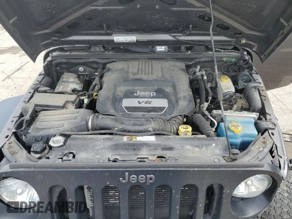 2016 Jeep Wrangler Unlimited Sport with VIN 1C4BJWDG1GL165418, listed as a Copart auction lot 61364095 with 123,772 mi miles and Salvage title. Bid and sale history available at DreamBid. Image 12.