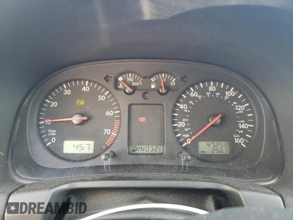 2002 Volkswagen Jetta with VIN WVWRK61J12W525113, listed as a Copart auction lot 61213625 with 47,259 mi miles and Clean title. Bid and sale history available at DreamBid. Image 9.