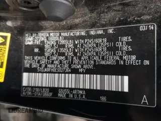 2014 Toyota Highlander XLE z VIN 5TDJKRFH0ES027364, wystawiony jako Copart lot #54519265 z przebiegiem 204 335 mil mil oraz Szkoda całkowita • Salvage title. Historia ofert i sprzedaży dostępna na DreamBid. Obrazek 13.