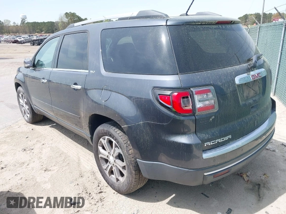 2013 GMC Acadia SLT with VIN 1GKKRRKD8DJ213270, listed as a IAAI auction lot 41942309 with 141,807 mi miles. Bid and sale history available at carsss.com. Image 3.