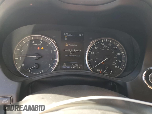2020 Infiniti Q50 3.0t SPORT with VIN JN1EV7AP4LM201959, listed as a Copart auction lot 49107065 with 92,323 mi miles and Salvage Title. Bid and sale history available at carsss.com. Image 9.