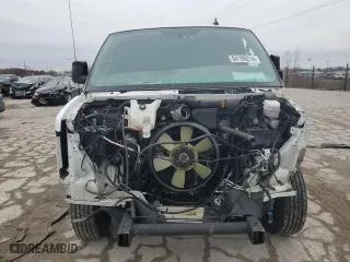 2021 Chevrolet Express Cargo Van with VIN 1GCWGAFP3M1265852, listed as a Copart auction lot 84198214 with 0 mi miles and Salvage Title. Bid and sale history available at carsss.com. Image 5.