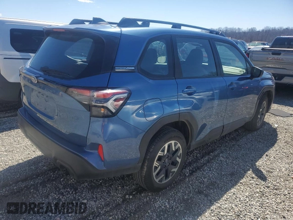 2025 Subaru Forester z VIN JF2SLDAC5SH405874, wystawiony jako Copart lot #52766555 z przebiegiem Nie podano mil oraz Szkoda całkowita • Salvage title. Historia ofert i sprzedaży dostępna na DreamBid. Obrazek 3.