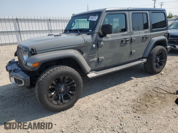 2018 Jeep Wrangler Unlimited Sahara with VIN 1C4HJXEG4JW241511, listed as a Copart auction lot 59003215 with 61,442 mi miles and Clean title. Bid and sale history available at DreamBid. Image 1.