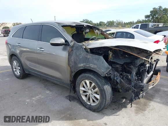2018 Kia Sorento LX with VIN 5XYPG4A34JG411049, listed as a IAAI auction lot 41080821 with 1 mi miles. Bid and sale history available at carsss.com. Image 1.