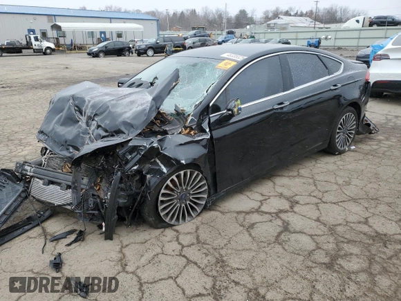 2017 Ford Fusion Titanium with VIN 3FA6P0K98HR146567, listed as a Copart auction lot 46335525 with Not provided miles and Salvage title. Bid and sale history available at DreamBid. Image 1.