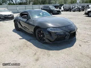 2023 Toyota GR Supra 3.0 with VIN WZ1DB0G02PW059934, listed as a Copart auction lot 61283444 with 12,027 mi miles and Salvage Title. Bid and sale history available at carsss.com. Image 10.
