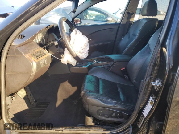 2005 BMW 5 Series 530i with VIN WBANA73535CR57700, listed as a Copart auction lot 87528245 with 255,305 mi miles and Salvage Title. Bid and sale history available at DreamBid. Image 7.