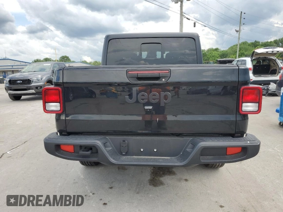 2024 Jeep Gladiator Sport S with VIN 1C6HJTAG7RL120930, listed as a Copart auction lot 55958815 with 7,828 mi miles and Salvage title. Bid and sale history available at DreamBid. Image 6.