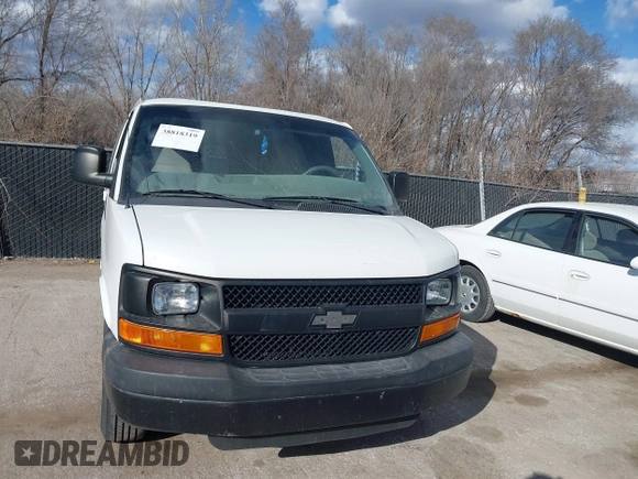 2014 Chevrolet Express Cargo with VIN 1GCWGFBA9E1140385, listed as a IAAI auction lot 38818319 with 366,153 mi miles. Bid and sale history available at carsss.com. Image 12.