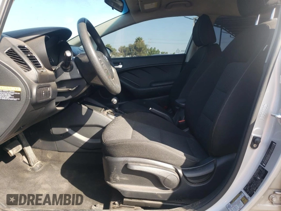 2017 Kia Forte LX with VIN KNAFK5A85H5676512, listed as a Copart auction lot 67534034 with 92,595 mi miles and Salvage Title. Bid and sale history available at carsss.com. Image 7.