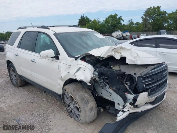 2014 GMC Acadia SLT with VIN 1GKKRRKD6EJ231378, listed as a IAAI auction lot 39977718 with 1 mi miles. Bid and sale history available at carsss.com. Image 1.
