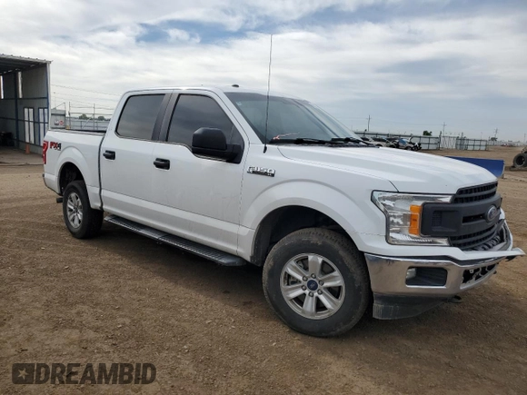 2018 Ford F-150 XL with VIN 1FTEW1E50JFC65370, listed as a Copart auction lot 59222655 with 213,487 mi miles and Salvage title. Bid and sale history available at DreamBid. Image 4.