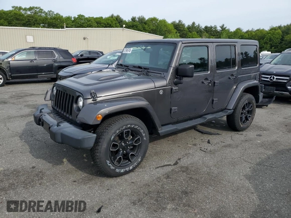 2018 Jeep Wrangler Unlimited Sahara with VIN 1C4BJWEG8JL821569, listed as a Copart auction lot 57949745 with 40,048 mi miles and Salvage title. Bid and sale history available at DreamBid. Image 1.