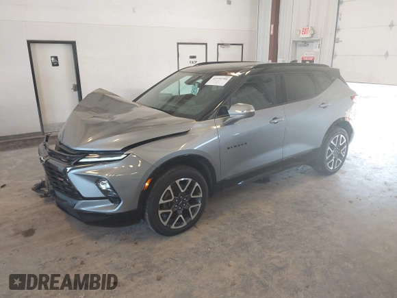 2024 Chevrolet Blazer RS with VIN 3GNKBKRS5RS132834, listed as a IAAI auction lot 42550700 with 26,394 mi miles and . Bid and sale history available at DreamBid. Image 17.