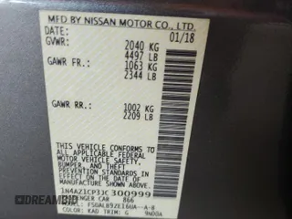2018 Nissan LEAF SL with VIN 1N4AZ1CP3JC300999, listed as a Copart auction lot 89209415 with 47,997 mi miles and Salvage Title. Bid and sale history available at DreamBid. Image 12.