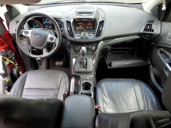 2015 Ford Escape Titanium with VIN 1FMCU9J94FUB92166, listed as a Copart auction lot 61371055 with 96,439 mi miles and Salvage title. Bid and sale history available at DreamBid. Image 8.