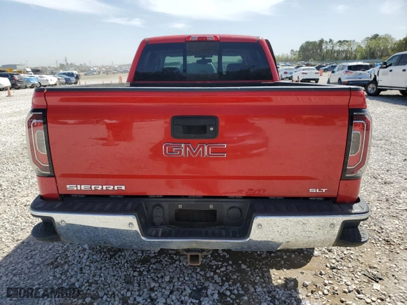 2016 GMC Sierra 1500 SLT with VIN 3GTU2NEC5GG327849, listed as a Copart auction lot 49600475 with 136,626 mi miles and Salvage Title. Bid and sale history available at carsss.com. Image 6.