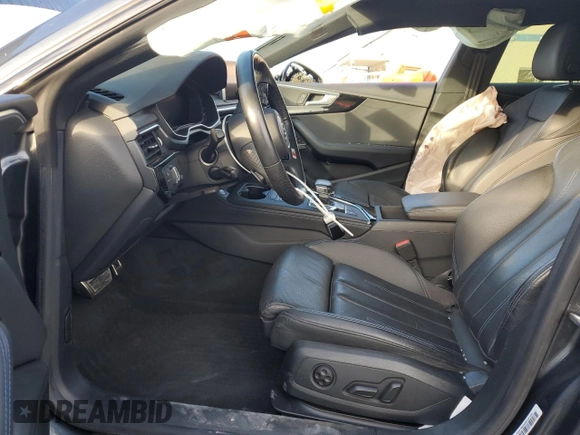 2019 Audi A5 Sportback Premium Plus with VIN WAUENCF57KA075042, listed as a Copart auction lot 80469903 with 0 mi miles. Bid and sale history available at carsss.com. Image 7.