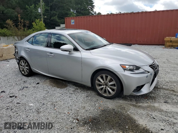 2015 Lexus IS 250 with VIN JTHCF1D25F5019361, listed as a Copart auction lot 61083175 with 99,624 mi miles and Salvage title. Bid and sale history available at DreamBid. Image 4.