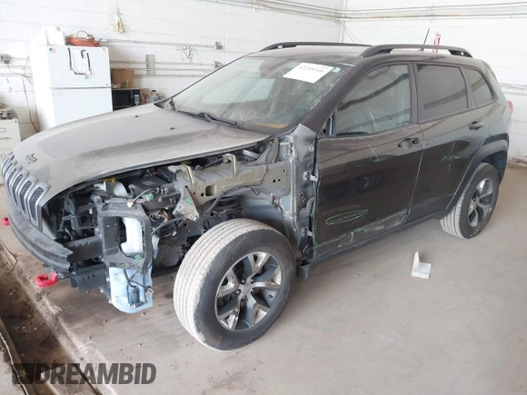 2016 Jeep Cherokee Trailhawk with VIN 1C4PJMBS0GW169184, listed as a IAAI auction lot 42255346 with 152,802 mi miles and . Bid and sale history available at DreamBid. Image 2.