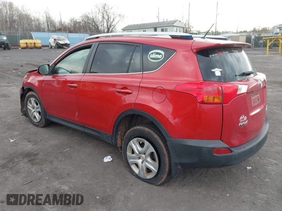 2015 Toyota RAV4 LE with VIN JTMBFREV0FD125632, listed as a IAAI auction lot 41886454 with 164,409 mi miles. Bid and sale history available at carsss.com. Image 3.