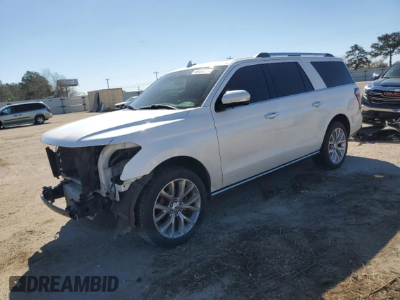 2018 Ford Expedition Max Limited z VIN 1FMJK1KT9JEA37706, wystawiony jako Copart lot #49490215 z przebiegiem 145 774 mil mil oraz Szkoda całkowita • Salvage title. Historia ofert i sprzedaży dostępna na DreamBid. Obrazek 1.