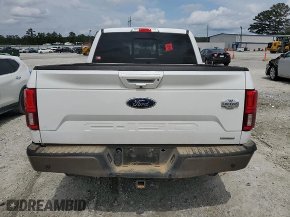 2019 Ford F-150 XL with VIN 1FTEW1C41KFB19166, listed as a Copart auction lot 53800144 with 97,876 mi miles and Salvage Title. Bid and sale history available at DreamBid. Image 6.