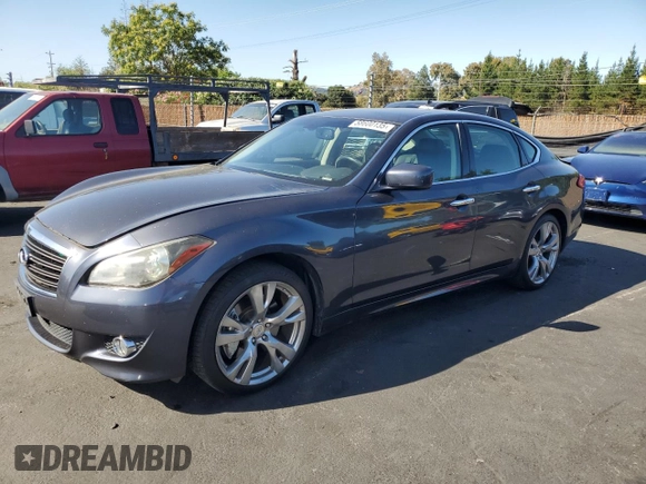 2011 Infiniti M with VIN JN1BY1AP3BM325629, listed as a Copart auction lot 58600135 with 132,635 mi miles and Salvage title. Bid and sale history available at DreamBid. Image 1.