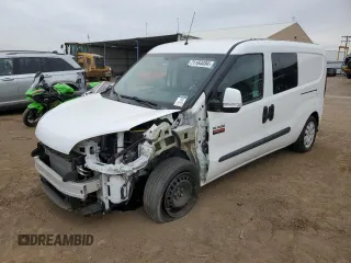 2021 Ram ProMaster City Passenger SLT with VIN ZFBHRFBB7M6U38143, listed as a Copart auction lot 71164494 with 46,018 mi miles and Salvage Title. Bid and sale history available at carsss.com. Image 1.