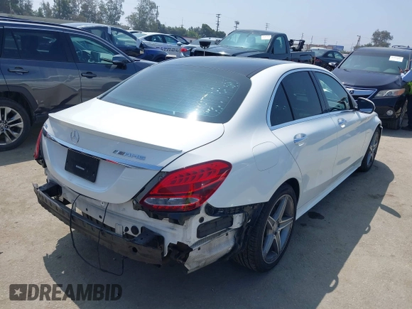 2016 Mercedes-Benz C 300 with VIN 55SWF4JB7GU172309, listed as a IAAI auction lot 42471452 with 52,781 mi miles and . Bid and sale history available at DreamBid. Image 4.