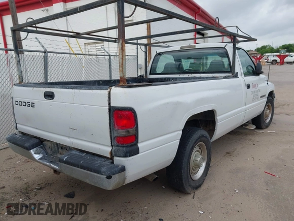 1999 Dodge Ram 2500 with VIN 3B7KC26Z0XM582397, listed as a IAAI auction lot 42015637 with 188,837 mi miles. Bid and sale history available at carsss.com. Image 4.