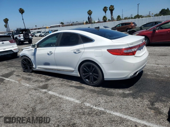 2013 Hyundai Azera with VIN KMHFH4JG7DA317226, listed as a Copart auction lot 62919065 with Not provided miles and Clean title. Bid and sale history available at DreamBid. Image 2.