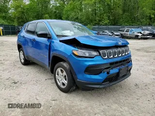 2022 Jeep Compass Sport с VIN 3C4NJDAB0NT221070, выставлен на аукционе Copart как лот 57667525 с пробегом 38 102 миль миль и Списание • Salvage title. История ставок и продаж доступна на DreamBid. Изображение 14.