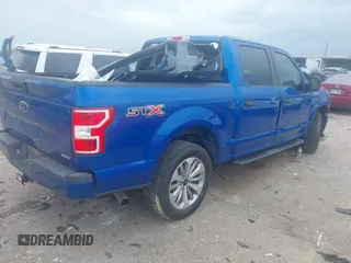 2018 Ford F-150 XL with VIN 1FTEW1CG6JKD65758, listed as a IAAI auction lot 41885122 with 103,993 mi miles. Bid and sale history available at carsss.com. Image 4.
