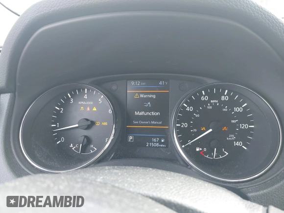 2020 Nissan Rogue SL with VIN 5N1AT2MV2LC730231, listed as a IAAI auction lot 41651572 with 21,508 mi miles and . Bid and sale history available at DreamBid. Image 7.
