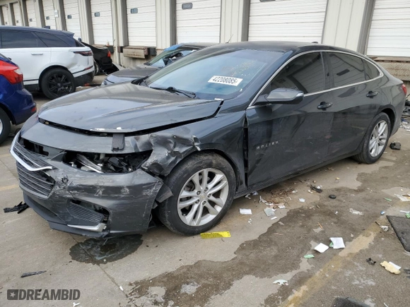 2017 Chevrolet Malibu LT with VIN 1G1ZE5ST7HF155420, listed as a Copart auction lot 42208085 with 195,119 mi miles and Salvage Title. Bid and sale history available at carsss.com. Image 1.