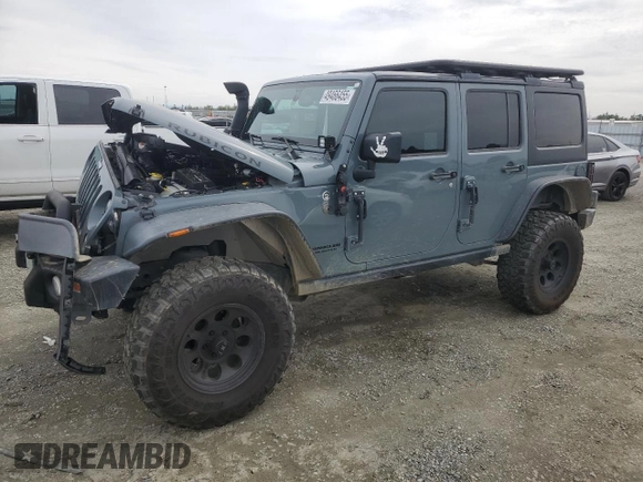 2015 Jeep Wrangler Unlimited Rubicon with VIN 1C4BJWFG7FL674201, listed as a Copart auction lot 49466455 with 0 mi miles and Salvage Title. Bid and sale history available at carsss.com. Image 1.