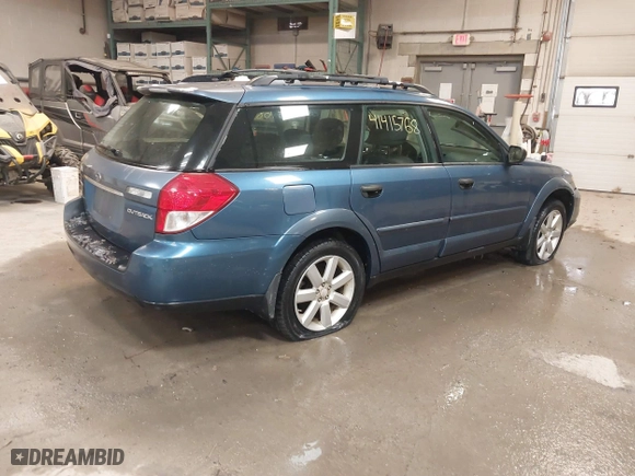 2008 Subaru Outback (Natl) i with VIN 4S4BP61CX87353232, listed as a IAAI auction lot 41415768 with 155,860 mi miles. Bid and sale history available at carsss.com. Image 4.