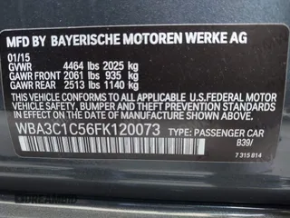 2015 BMW 3 Series 328i with VIN WBA3C1C56FK120073, listed as a IAAI auction lot 42571784 with 162,400 mi miles and . Bid and sale history available at DreamBid. Image 9.