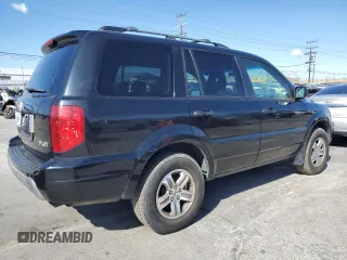 2005 Honda Pilot EX-L with VIN 5FNYF18585B022750, listed as a Copart auction lot 49798475 with 101,186 mi miles and Clean Title. Bid and sale history available at carsss.com. Image 3.