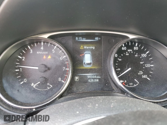2016 Nissan Rogue SL with VIN 5N1AT2MVXGC746179, listed as a Copart auction lot 48053725 with 99,354 mi miles and Salvage Title. Bid and sale history available at DreamBid. Image 9.