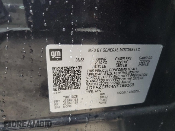 2022 Cadillac XT4 FWD Premium Luxury z VIN 1GYFZCR44NF166169, wystawiony jako Copart lot #77981414 z przebiegiem 9 734 mil mil oraz Nie do naprawy • Non repairable. Historia ofert i sprzedaży dostępna na DreamBid. Obrazek 14.